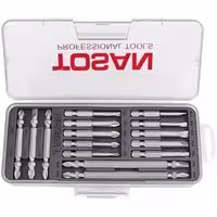 کیت نوک پیچ گوشتی شارژی 15 عددی 1/4 درایو توسن 50110