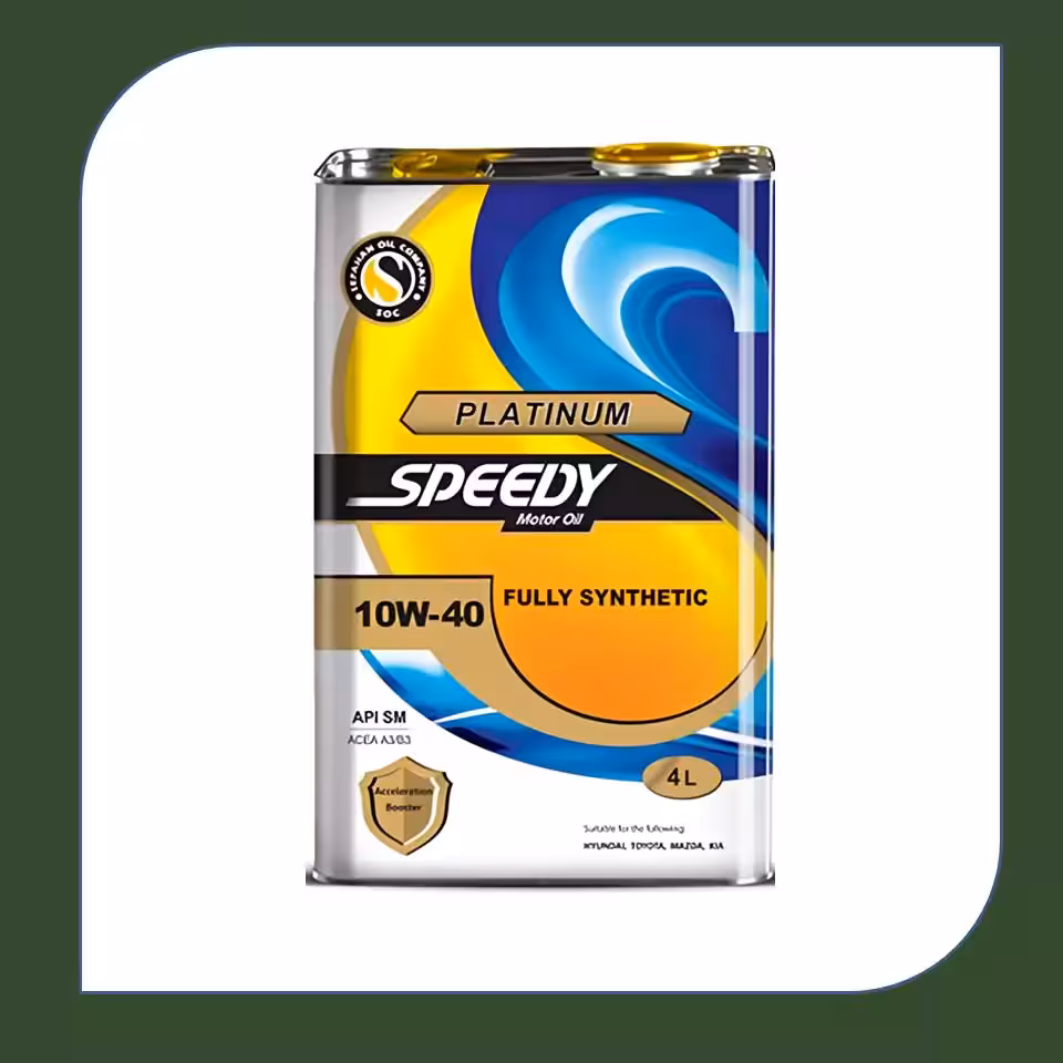 روغن موتور اسپیدی پلاتینیوم Platinum 10W40 چهار لیتری SM