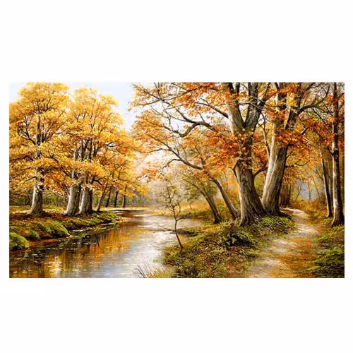 طرح منظره مرداب پاییزی کد 23201