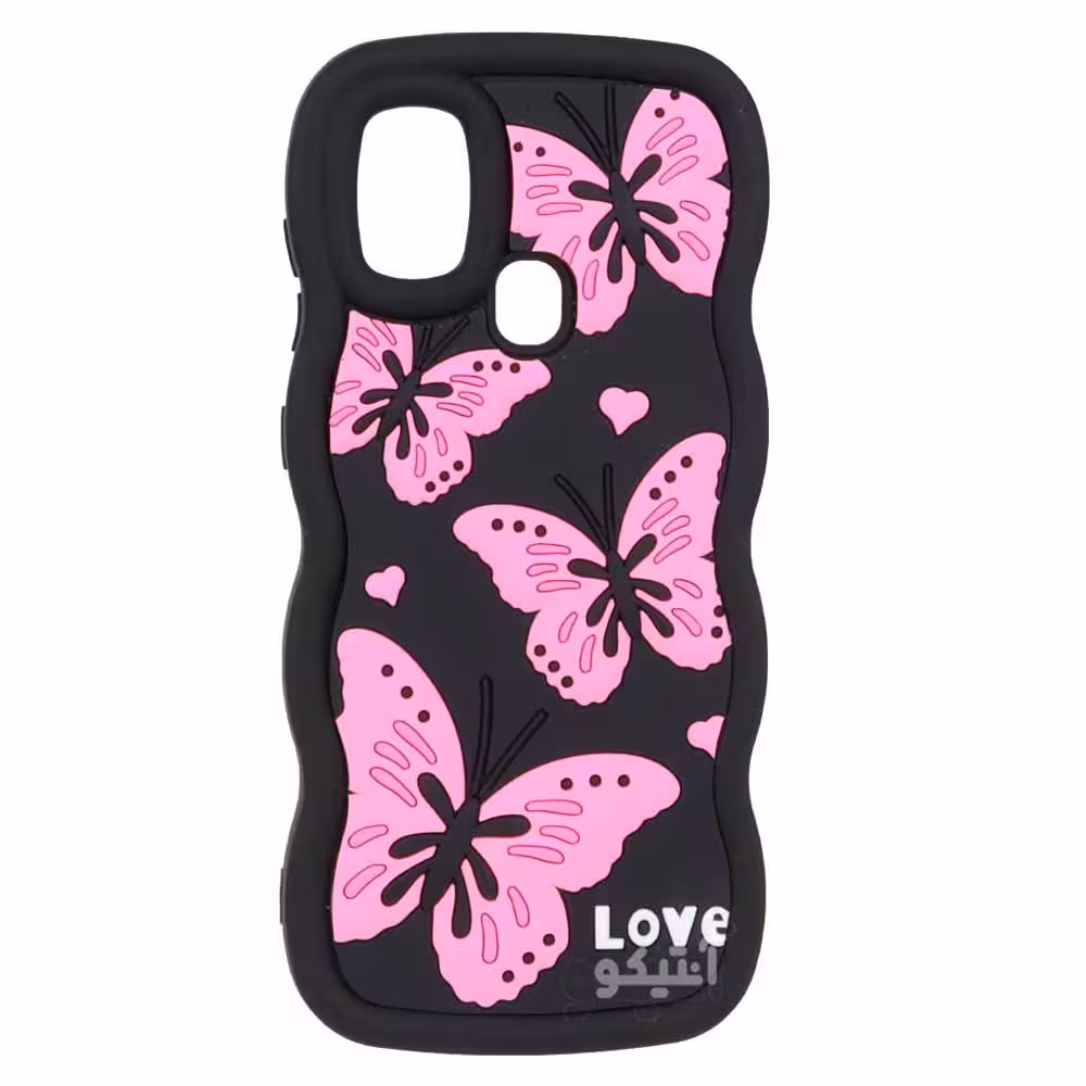 قاب کنگره ای عروسکی طرح Butterfly مناسب برای Samsung A21s-کد1224