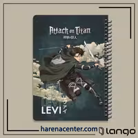 دفتر مدرسه طرح کاپیتان لیوای اتک آن تایتان برند لانگو