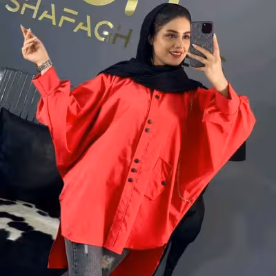 پانچو زنانه میکرو مدل مدیساقرمزش مخصوص یلدا
