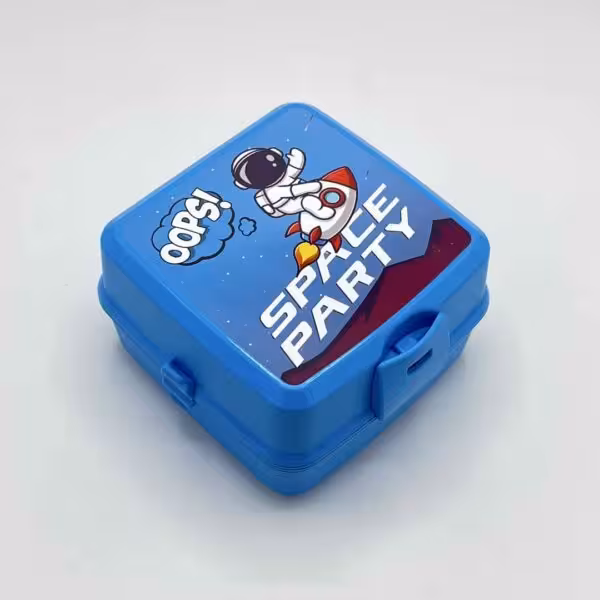 هوبی لایف - ظرف غذا کودک فضانورد آبی کمرنگ 021175