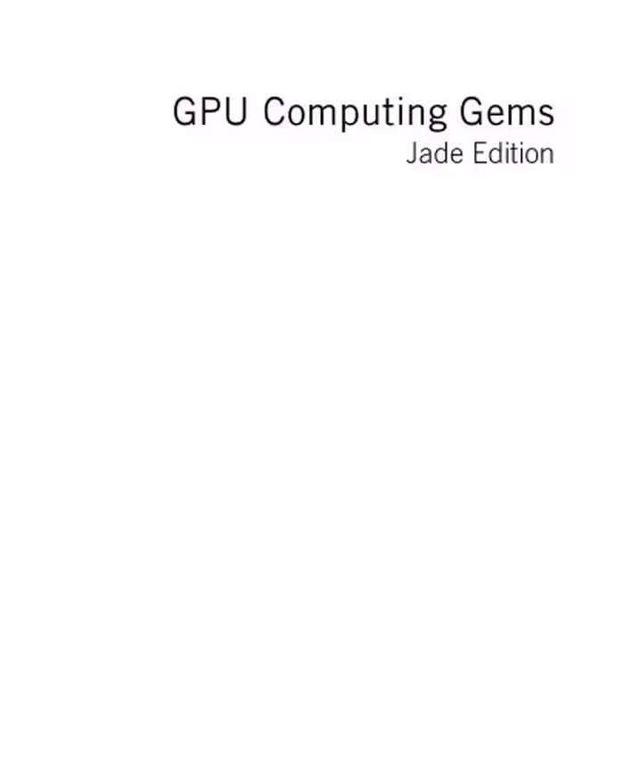 خرید و دانلود نسخه کامل کتاب GPU Computing Gems Jade Edition