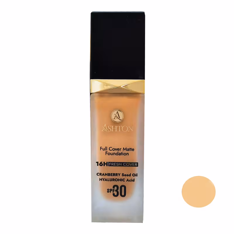 کرم پودر اشتون مدل روغن دانه کرنبری شماره GF 38 حجم 30 میلی لیتر