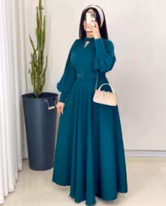 ماکسی مجلسی بلندوپوشیده