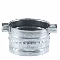 ظرف گالوانیزه مدل گرد قطر 9 سانت (رنگ استیل)