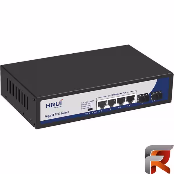 سوئیچ PoE اچ ار یو ای HRUI HR901-AXG-42NS-120