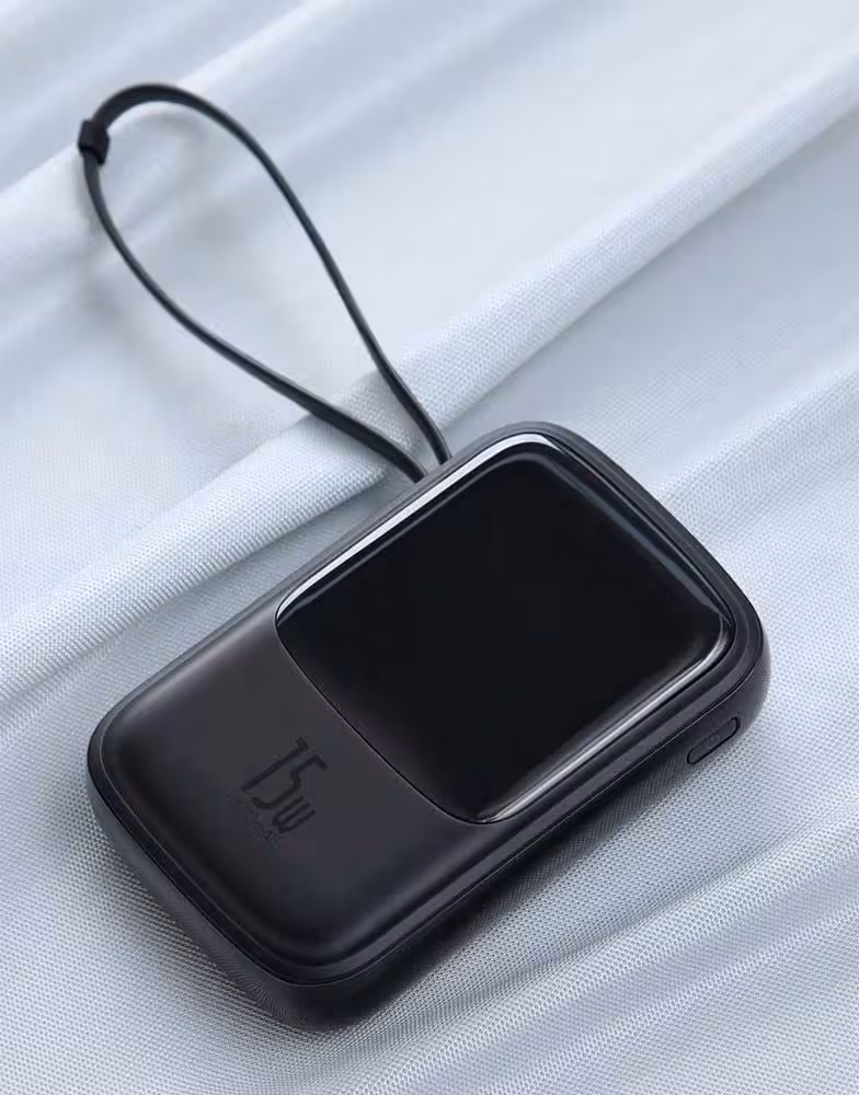 شارژر همراه بیسوس 15 وات Baseus Qpow Digital Display 3A Power Bank 10000mAh