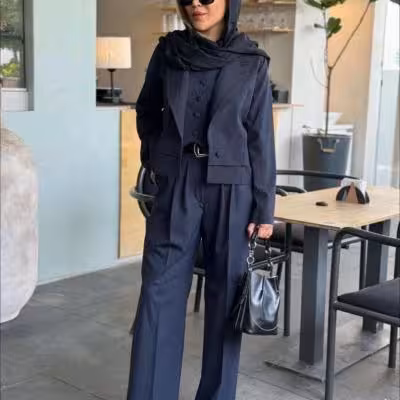 کت و شلوار و جلیقه 3 تیکه باران