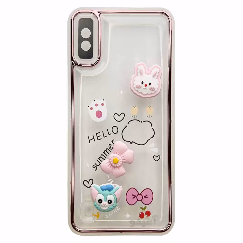 قاب Metal عروسکی برجسته محافظ لنز دار مناسب برای Samsung A10/M10