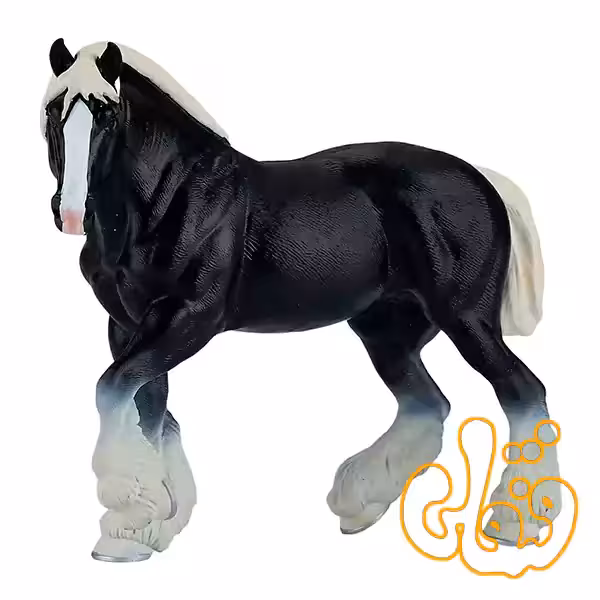 فیگور اسب کلایددیل سیاه موجو Black Clydesdale Horse 381083