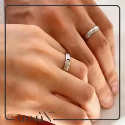 انگشتر استیل ماه و ستاره کد 401