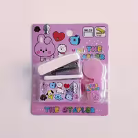 منگنه و پایه چسب bt21 صورتی