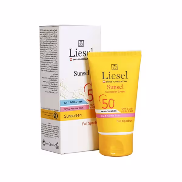 لایسل ضد آفتاب بی رنگ مناسب پوست خشک SPF 50