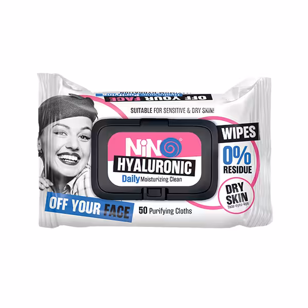 دستمال مرطوب پاک کننده آرایش و آبرسان روزانه نینو
