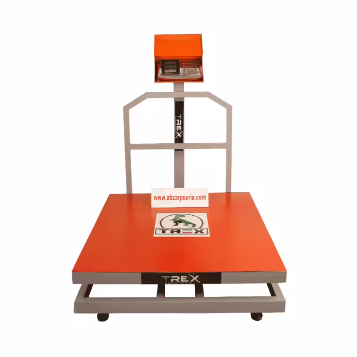 باسکول 600 کیلویی کمری بدنه تیرکس 80*80   محافظ نمایشگر