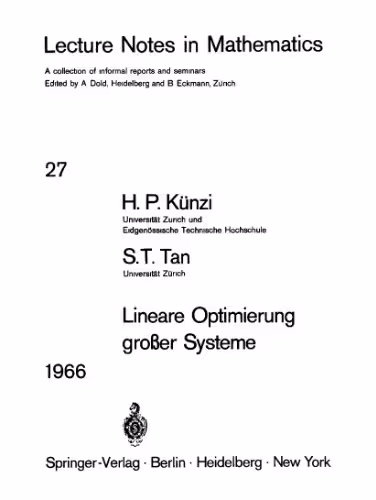 خرید و دانلود نسخه کامل کتاب Lineare Optimierung grosser Systeme