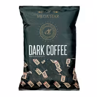شکلات پذیرایی مگا استار دارک کافی با طعم قهوه یک کیلویی mega star
