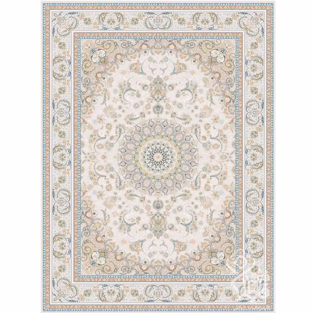 فرش طرح بهناز کرم 1500 شانه قیطران