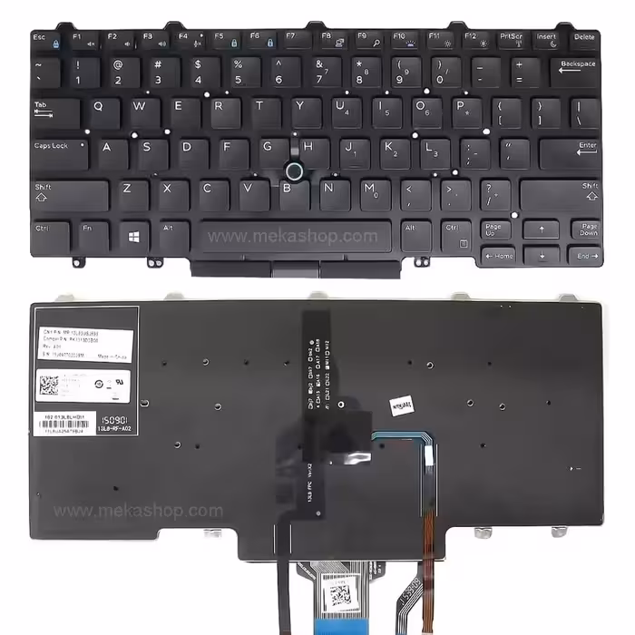 کیبورد لپ تاپ دل Dell Latitude E5470 اینتر کوچک بدون فریم با موس