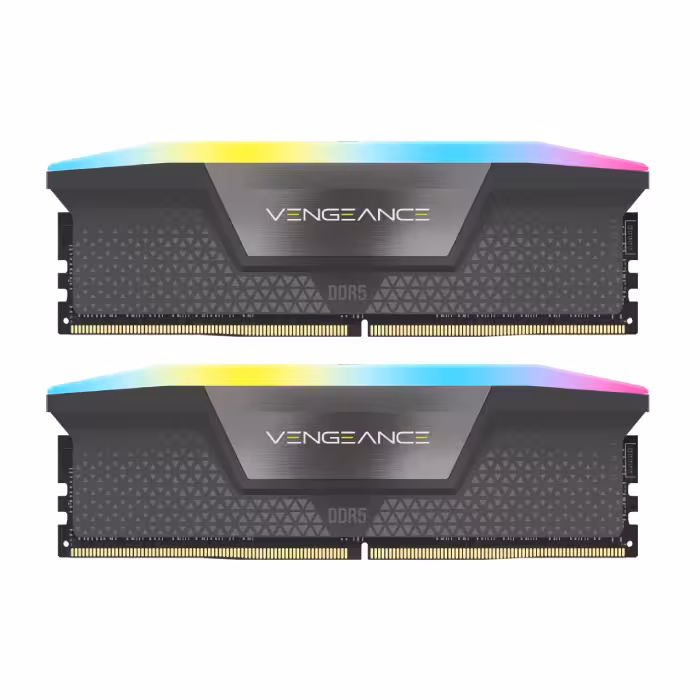 رم کامپیوتر DDR5 دو کاناله 6400 مگاهرتز CL32 کورسیر مدل VENGEANCE RGB EXPO ظرفیت 32 گیگابایت
