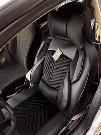 روکش صندلی وسط مخمل بغل چرم نیولاماری پاپیونی باگارانتی پدگردن و گودی کمر vip کوالیتی بالا و عالی TARA