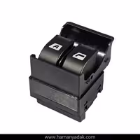 کلید شیشه بالابر اتو پژو پارس دو پل نور سفید برند هیرکان