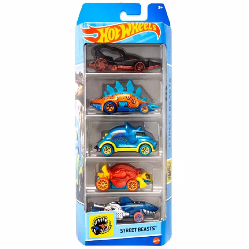مجموعه 5 عددی ماشین Hot Wheels مدل Street Beasts