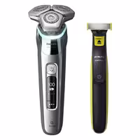 ماشین اصلاح موی صورت و بدن فیلیپس مدل S9985plus به‌همراه خط زن، اصلاح به صورت صفر زن، استفاده به صورت خشک و مرطوب، ضد آب، منبع انرژی باتری، تکنولوژی اصلاح به صورت برش چرخشی، به‌همراه کیف