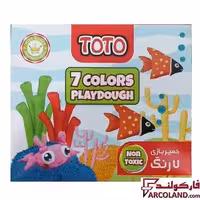 خمیر بازی 7 رنگ توتو جعبه مقوایی کد Toto 1103