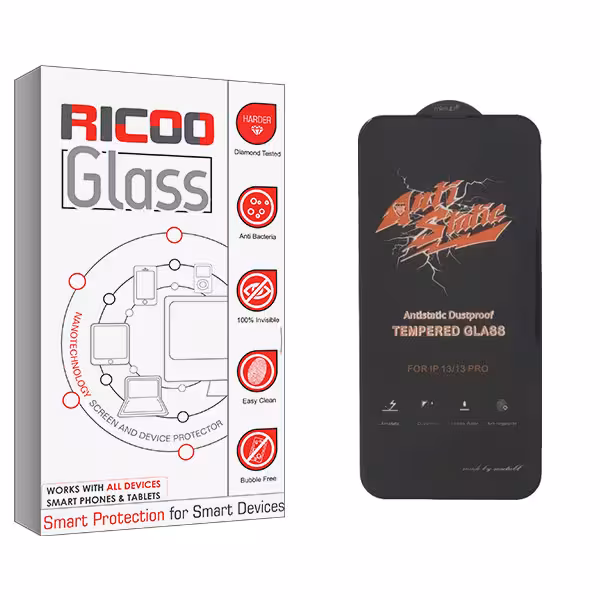 محافظ صفحه نمایش ریکو مدل Glass ANTI-STATIC مناسب برای گوشی موبایل اپل iPhone 13 pro