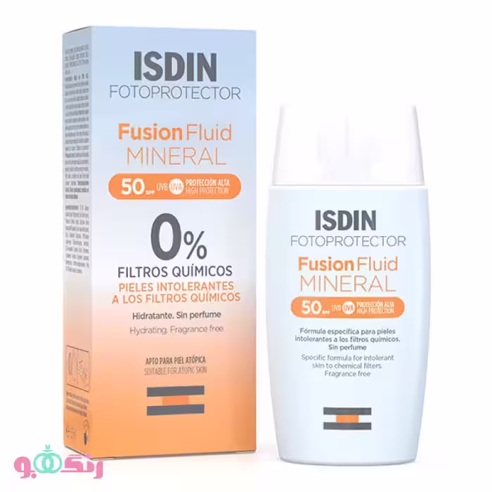 ضد آفتاب ایزدین ISDIN مدل فیوژن فلوئید مینرال Fusion Fluid Mineral SPF 50