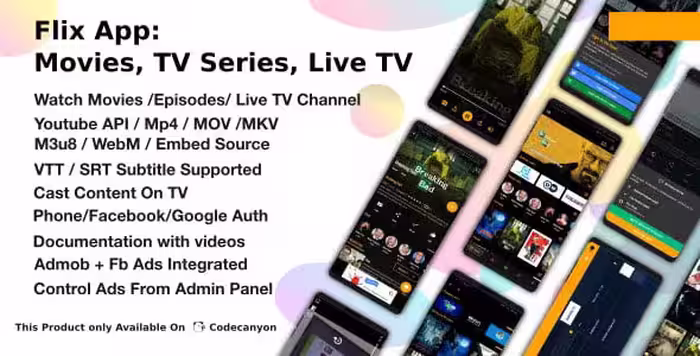 دانلود اپلیکیشن اندروید Flix App Movies