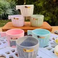 فنجان گرد رنگی RK