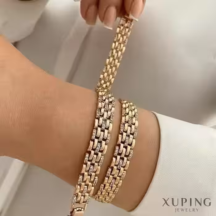 دستبند رولکس نگین‌دار ژوپینگ