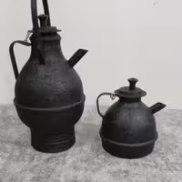 شامورتی - کتری و قوری ارمنی دسته از بالا ( خمره ای)