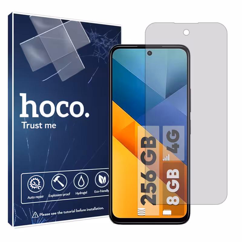 گلس شیائومی Poco M6 4G مدل هیدروژلی مات برند هوکو کد S