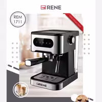 دستگاه اسپرسو ساز، فشار 20 بار، برند RENE، مدل RJB-1711، با ضمانت 24 ماهه
