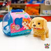 سگ رباتی اسباب بازی راهرو با خانه همراه  PLUSH PET MC1059