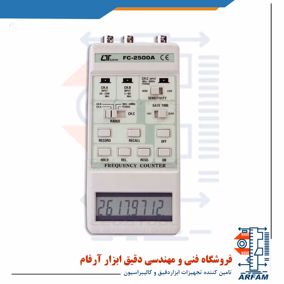 فرکانس متر پرتابل 2500 مگا هرتز لترون مدل LUTRON FC-2500A