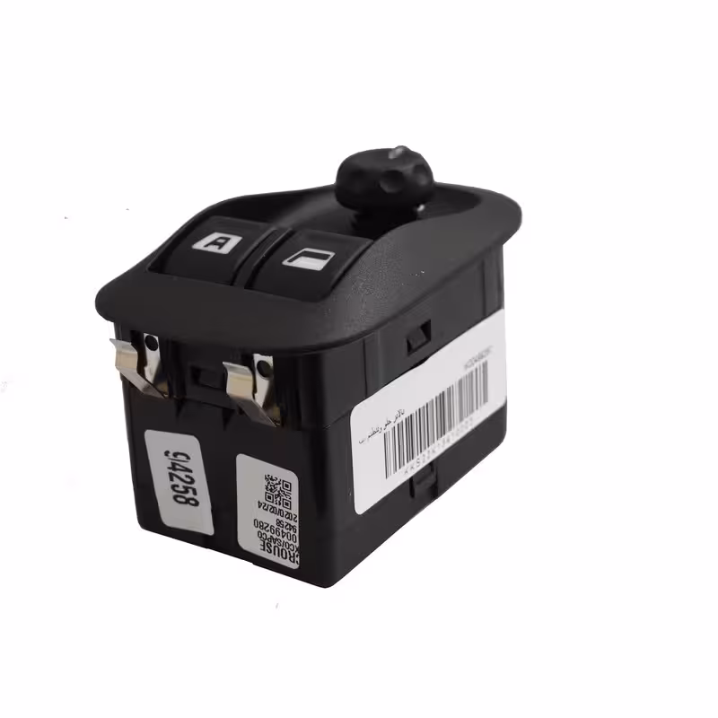 کلید شیشه بالابر جلو و تنظیم آینه کروز   کد CR 33061201 مناسب برای پژو 206 تیپ 5 | کالا مکس