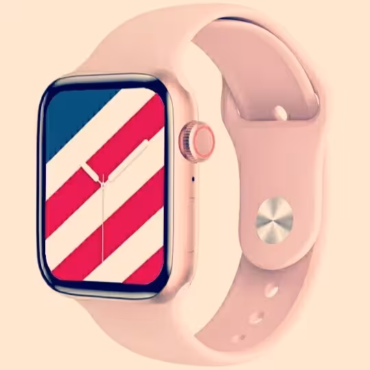 ساعت هوشمند x7 promax سایز45میل  طرح سری 7اپل واچ  صورتی 