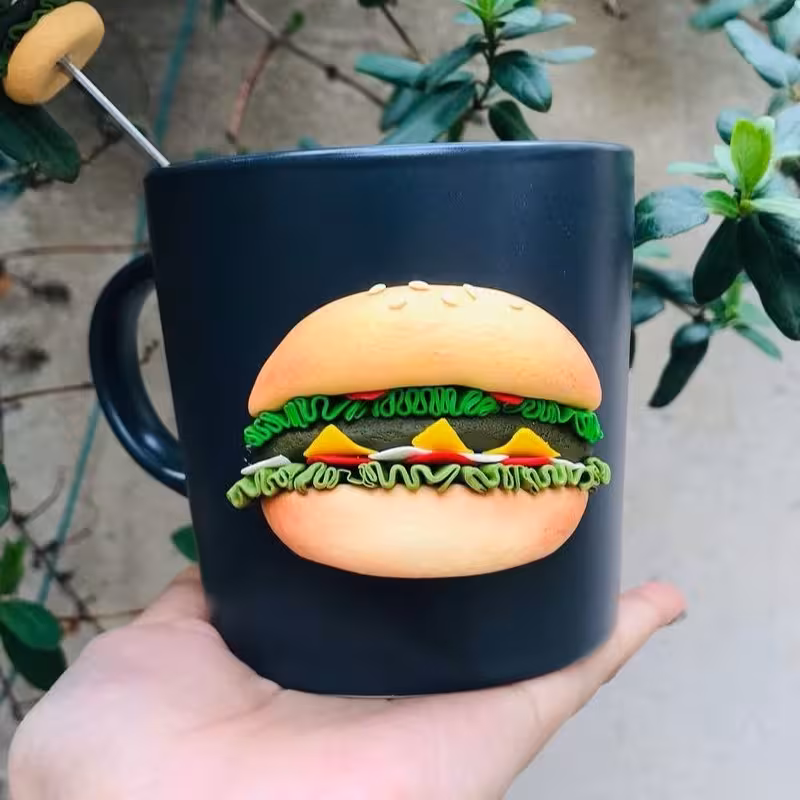 ماگ همبرگر با قاشق