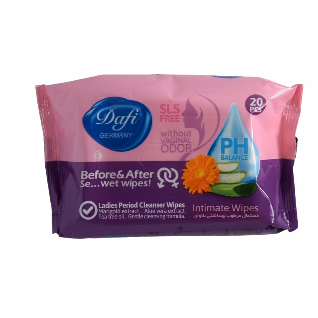 دستمال مرطوب بهداشتی مدل لیدیز دافی