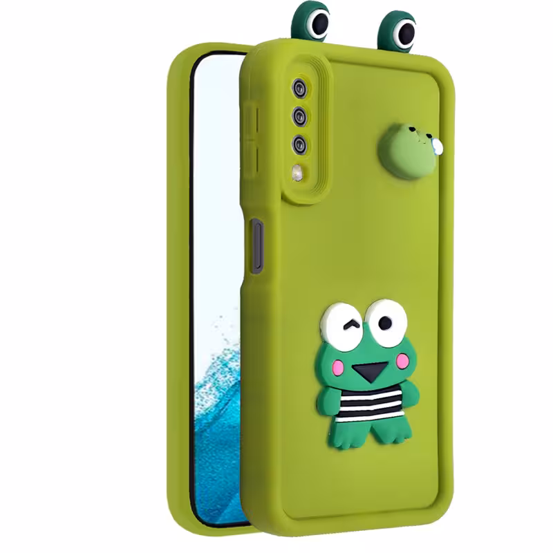 کاور فانتزی مدل GreenFrog مناسب برای گوشی موبایل سامسونگ Galaxy A7 2018