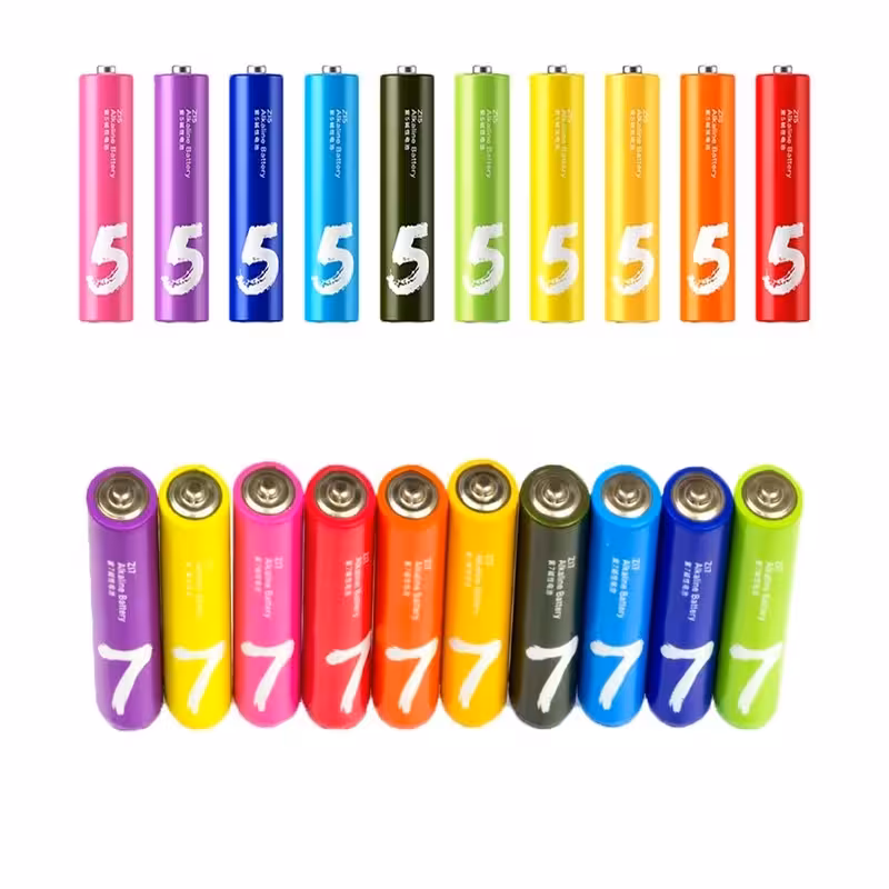 باتری قلمی و نیم قلمی آلکالاین شیائومی مدل ZI5 - ZI7 بسته 20 عددی