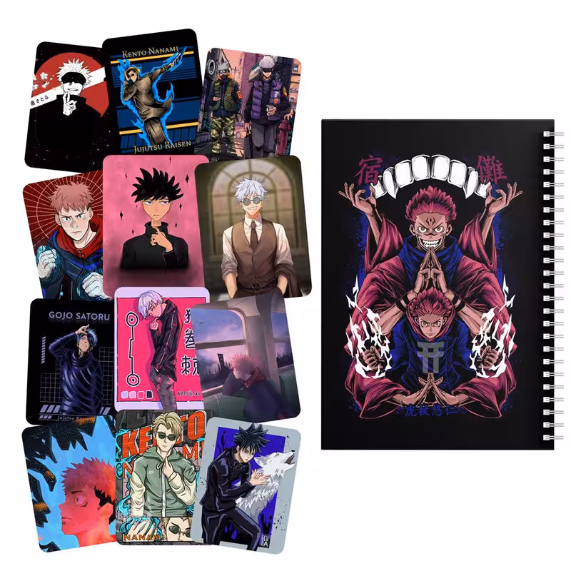 دفتر مشق باژیکان طرح انیمه جوجوتسو کایسن کد 20212013 به همراه برچسب مجموعه 12 عددی