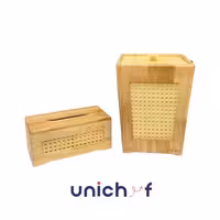 سطل و جادستمال چوبی-حصیری