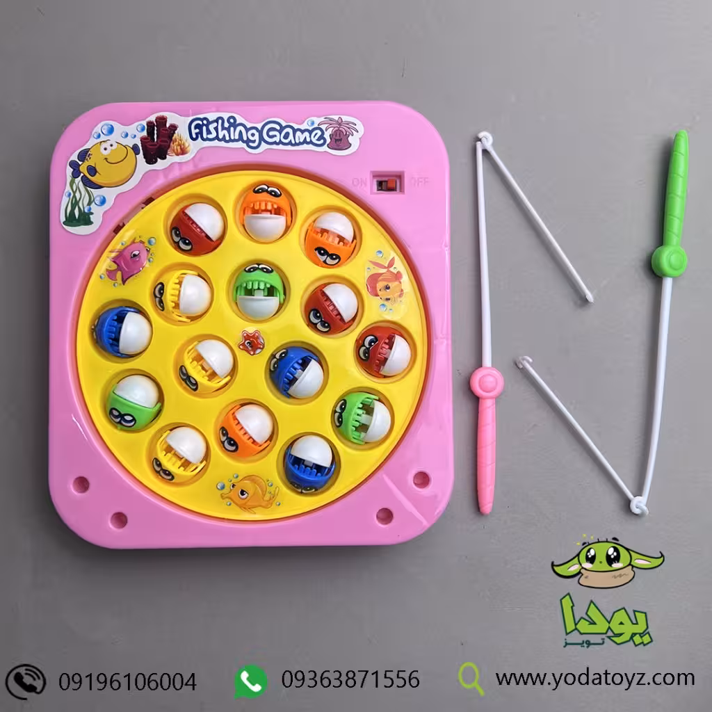 اسباب بازی ست ماهیگیری  رنگ صورتی- FISHING GAME